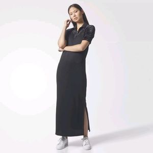 حصن adidas velvet maxi dress 